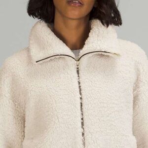 Lululemon Cinchable Fleece Zip Up-sz 8